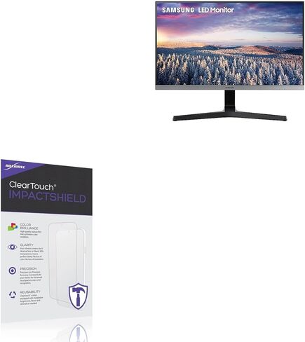 واقي شاشة BoxWave متوافق مع هاتف Samsung SR350 - ClearTouch ImpactShield (عبوة من قطعتين)، واقي شاشة مرن لا يمكن اختراقه in Saudi Arabia