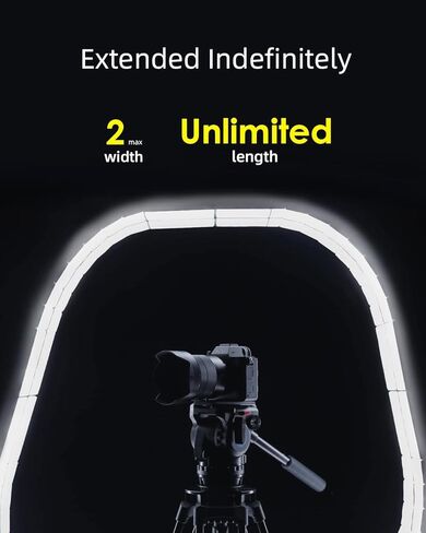 SIRUI B25RD Bendable RGB Video Light, LED Panel Light for Studio Photography Lighting, Adjustable 360° Full Color, 2700-8500K, Quick Release Combination, Battery/DC, Board/APP Control in Saudi Arabia