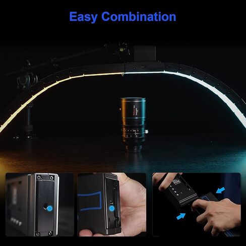 SIRUI B25RD Bendable RGB Video Light, LED Panel Light for Studio Photography Lighting, Adjustable 360° Full Color, 2700-8500K, Quick Release Combination, Battery/DC, Board/APP Control in Saudi Arabia
