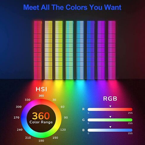 SIRUI B25RD Bendable RGB Video Light, LED Panel Light for Studio Photography Lighting, Adjustable 360° Full Color, 2700-8500K, Quick Release Combination, Battery/DC, Board/APP Control in Saudi Arabia