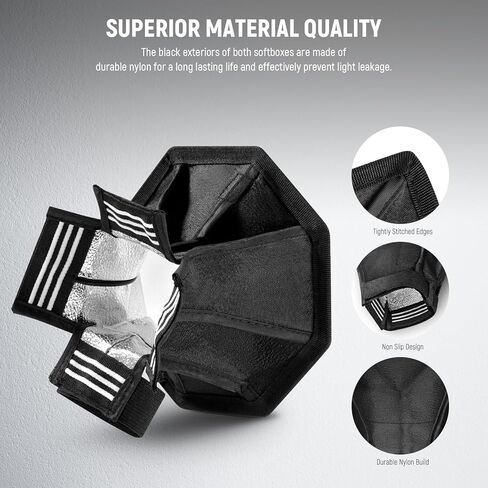 NEEWER Z2-N 2.4G TTL Round Head Flash Speedlite متوافق مع Nikon + NS5P 2 Pack Diffuser (5.9 بوصة/15 سم مثمن، 6 بوصة × 5 بوصة مستطيلة)، ضوء فلاش 76 وات مع مصابيح النمذجة، قماش تنظيف بطارية 2600 مللي أمبير في الساعة in Kuwait
