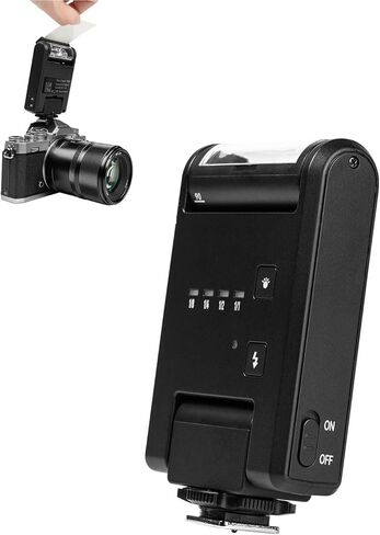 Tyenaza YN6 Mini Standard Hot Shoe Flash 4 Output Levels 105° Rotation Portable Design 5600K Color Temperature Separation Highlight Effect (Black) in Saudi Arabia
