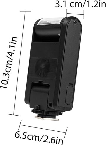 Tyenaza YN6 Mini Standard Hot Shoe Flash 4 Output Levels 105° Rotation Portable Design 5600K Color Temperature Separation Highlight Effect (Black) in Saudi Arabia