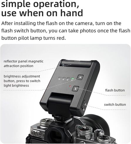 Tyenaza YN6 Mini Standard Hot Shoe Flash 4 Output Levels 105° Rotation Portable Design 5600K Color Temperature Separation Highlight Effect (Black) in Saudi Arabia