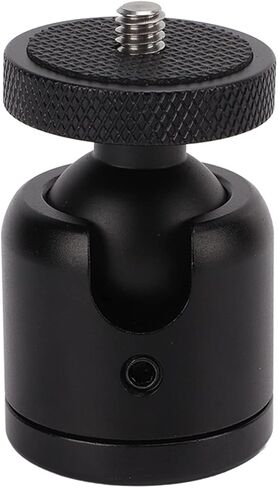 Camera Mount Tripod Head Adapter with 1 / 4in Screw, Aluminum Alloy, 360 Degree Swivel - Durable Ball Head Mount, Versatile Geared Tripod Accessory for SLR and Mirrorless Cameras in Saudi Arabia