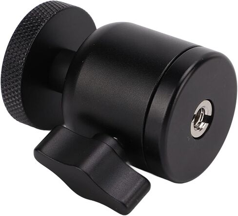 Camera Mount Tripod Head Adapter with 1 / 4in Screw, Aluminum Alloy, 360 Degree Swivel - Durable Ball Head Mount, Versatile Geared Tripod Accessory for SLR and Mirrorless Cameras in Saudi Arabia