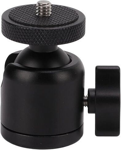 Camera Mount Tripod Head Adapter with 1 / 4in Screw, Aluminum Alloy, 360 Degree Swivel - Durable Ball Head Mount, Versatile Geared Tripod Accessory for SLR and Mirrorless Cameras in Saudi Arabia