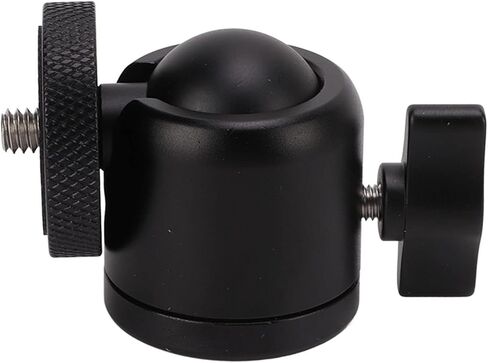 Camera Mount Tripod Head Adapter with 1 / 4in Screw, Aluminum Alloy, 360 Degree Swivel - Durable Ball Head Mount, Versatile Geared Tripod Accessory for SLR and Mirrorless Cameras in Saudi Arabia