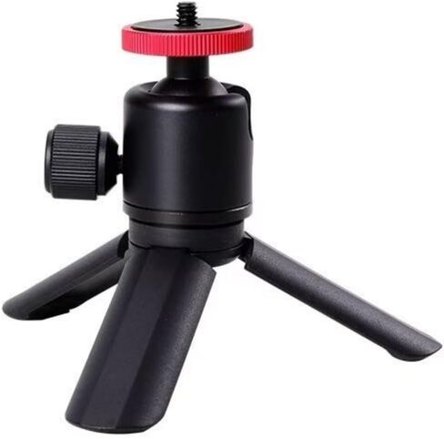 Professional Mini Ball Head Mount, Black and Red All-Metal Compact Tripod Head for Cameras, Mobile Phones, Live Streaming Photography in Saudi Arabia