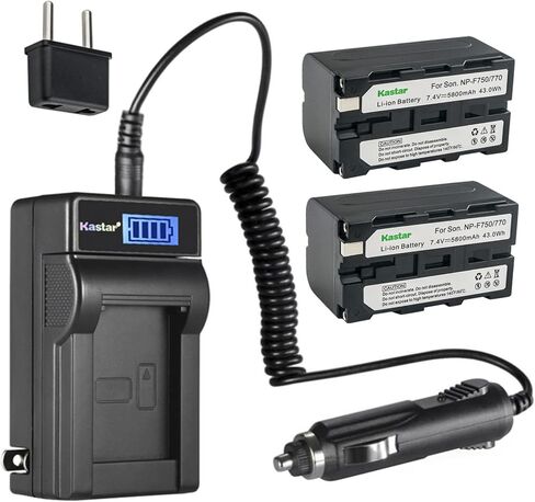 شاحن بطارية تيار متردد LCD من Kastar NP-F770 متوافق مع MVC-FD5 MVC-FD51 MVC-FD7 MVC-FD71 MVC-FD73 MVC-FD75 MVC-FD81 MVC-FD83 MVC-FD85 MVC-FD87 MVC-FD88 MVC-FD90 MVC-FD91 MVC-FD92 in Kuwait