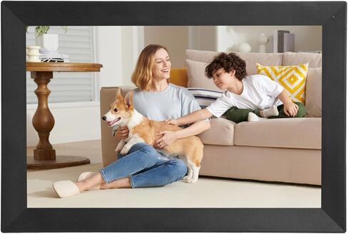 GOWENIC 13.3 Inch Digital Picture Frame WiFi, 1280x800 LCD Digital Photo Frame with with 32GB Storage, Remote Control and Sharing via App (US Plug) in Saudi Arabia