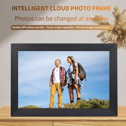 GOWENIC 13.3 Inch Digital Picture Frame WiFi, 1280x800 LCD Digital Photo Frame with with 32GB Storage, Remote Control and Sharing via App (US Plug) in Saudi Arabia