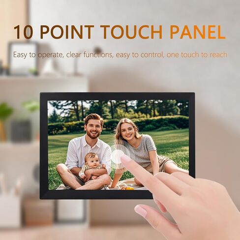 GOWENIC 13.3 Inch Digital Picture Frame WiFi, 1280x800 LCD Digital Photo Frame with with 32GB Storage, Remote Control and Sharing via App (US Plug) in Saudi Arabia