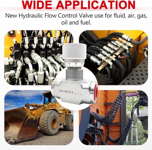 3/4 "تحكم في تدفق التدفق الهيدروليكي الجديد في اتجاهين مع محول أنابيب الخيط الذكور 2 من أجهزة الكمبيوتر الشخصي 3/4" in Kuwait