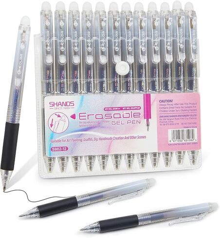 نقرة هلام قابلة للمحوّل قابلة للاسترخاء ، فاين نقطة 0.7 ملم أقلام الكتابة على نحو سلس ، أقلام لطيفة لكتابة اليومية تدوين الملاحظات. (12 لونًا) in Kuwait