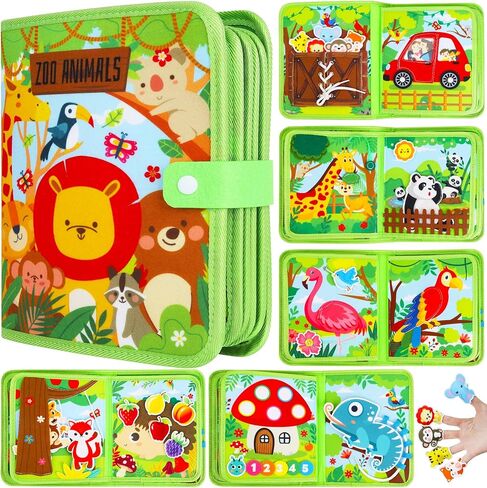 كتاب مزدحم للأطفال الصغار Montessori Toys- لوحة مشغولة لمدة 1-3 سنوات هدايا فتي in Saudi Arabia