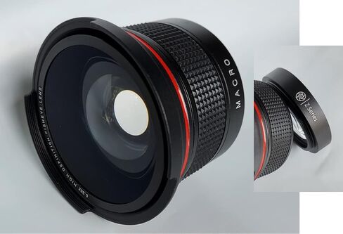 عدسة عين السمكة Elite HD ومجموعة فلاتر مكونة من 3 قطع لكاميرا Canon EOS R7 R10 (حجم 55) in Saudi Arabia