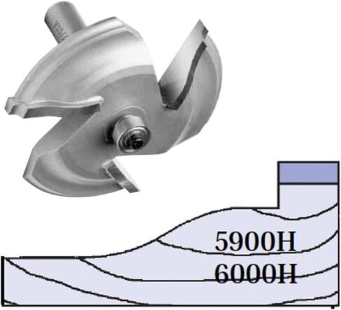 Whiteside Router Bits 6000H Large Raised Panel Profile Bit with 3-3/8-Inch Large Diameter and 1-7/16-Inch Cutting Length in Saudi Arabia