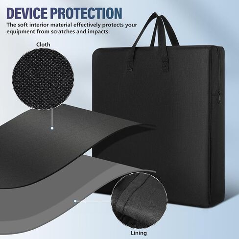Kisangel 18-Inch Ring Light Protective Carry Case Zipper Storage Bag Portable Travel Handbag for Video Live Streaming and Personal Lighting Equipment in Saudi Arabia