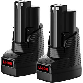 Mrupoo 2 عبوات بديلة 9000 مللي أمبير في الساعة لبطارية Milwaukee M12، متوافقة مع بطارية Milwaukee 12V 48-11-2411 48-11-2402 48-11-2440 أدوات لاسلكية in Kuwait