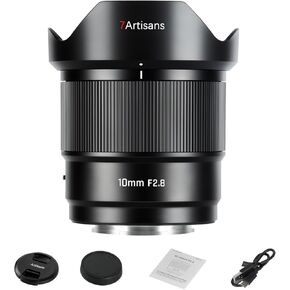 7Artisans AF 10mm F2.8 APS-C Auto Focus Lens for Sony E, Wide-Angle Lens Compatible with Sony E Mount Mirrorless Cameras A7 A7II A7III A7R A7RII A7RIII A7RIV A7S A7SII A7SIII A9 A6400 A6000 A6600 in Saudi Arabia