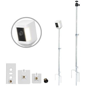 2 حزمة حامل تثبيت على الأرض مقاس 26.38 أو 39.37 بوصة متوافق مع Ring، Blink، Eufy، Google Nest، Wyze، Arlo، Relink، كاميرات أمان Tapo، حامل عالي التحمل مع زاوية وارتفاع قابلين للتعديل in Kuwait