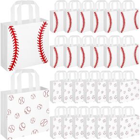 Sweetude 24 Pcs Soccer Gifts Bags Non-woven Sport Party Favor Bags with Handles 8.7 x 8.7 Inches Ball Themed Goodies Candy Treat Packing for Sports Birthday Baby Shower Party Supplies in Kuwait