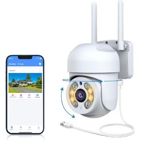 OHWOAI 《2-Way Audio & Auto Tracking》Wireless Outdoor PTZ Security Camera, Home WiFi Video Surveillance Cameras in Saudi Arabia