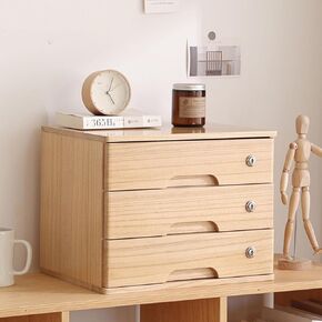 خزانة ملف سطح المكتب - خزانة درج سطح المكتب الخشبية الصلبة ، خزانة تخزين سطح المكتب/خزانة بيانات ، صندوق تخزين سطح المكتب مع أدراج ، مع تخزين خزانة الملفات المسطح (A ، درجان) in Kuwait