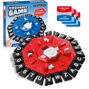 Word Game for Families, Fun Party & Learning Board Game for Kids & Adults, Fast-Paced 24 Letter Press Game with LCD Timer, 35 Cards, 2 Game Modes, Birthday in Kuwait
