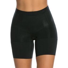 spanxsculpt oncore عالية الفخذ في منتصف الفخذ القصير - النحت القوي للنساء - الضغط 3 - التحكم الأساسي - أسود جدا - 1x - Petite in Kuwait