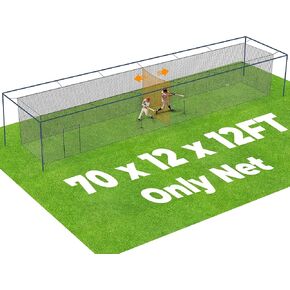 Baseball Batting Cage, 22x12x8 Feet Baseball & Softball Hitting cage for Backyard Park, Portable Batting Cage System with Carrying Bag in Kuwait