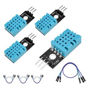 4pcs DHT22/AM2302 وحدة استشعار رطوبة درجة الحرارة الرقمية مع الكبل ، نطاق درجة الحرارة -40 ~ 80 ℃ (± 0.5 ℃) ، الرطوبة 0 ~ 100 ٪ RH (± 2 ٪) للممارسة الإلكترونية A -rduino ، استبدال SHT11 SHT15 in Kuwait