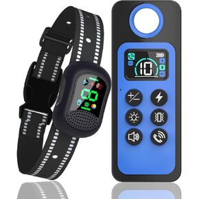 Dog Shock Collar - 4900FT Dog Training Collar with Remote，IP67 Waterproof with 4 Training Modes Adjustable Sensitivity Beep Vibration, Rechargeable E-Collar for Large Medium Small Dogs in Kuwait