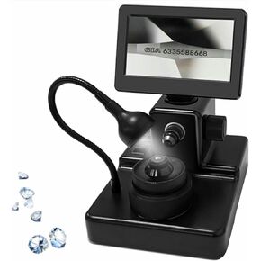 عارض حزام الماس الرقمي، مجهر حزام الماس، مجهر رقمي LCD 4.3 بوصة، مجموعة مجهر بيولوجي لفحص المجوهرات، معالجة الماس in Kuwait