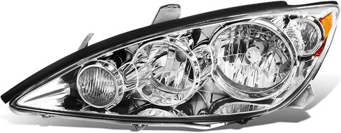 مجموعة المصابيح الأمامية من نوع Auto Dynasty متوافقة مع Toyota Camry L LE XLE 2012-2014، TO2503211 استبدال المصباح الأمامي لجهاز العرض على طراز المصنع، الجانب الأيمن للركاب، زاوية كهرماني مبيت من الكروم in Saudi Arabia