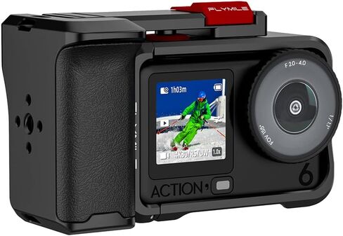 مجموعة تصوير الشوارع مناسبة لـ DJI OSMO Action 6، حافظة واقية من سبائك الألومنيوم للتصوير الفوتوغرافي في الشوارع + غطاء عدسة + حبل يد in Saudi Arabia