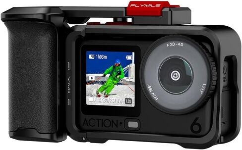مجموعة تصوير الشوارع مناسبة لـ DJI OSMO Action 6، حافظة واقية من سبائك الألومنيوم للتصوير الفوتوغرافي في الشوارع + غطاء عدسة + حبل يد in Saudi Arabia