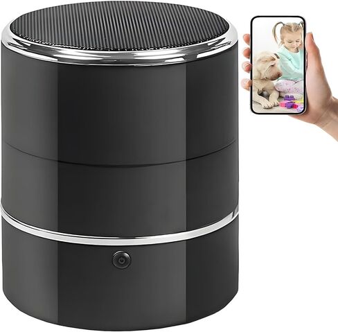 كاميرا مكبر صوت بلوتوث HD1080P، كاميرا مربية مع شبكة WiFi لاسلكية، كاميرات أمنية لمتجر المكاتب المنزلية، كشف الحركة بزاوية واسعة للغاية 240 درجة، مراقبة الأطفال، كاميرا للحيوانات الأليفة مع تطبيق (متضمنة بطاقة SD 32 جيجا) in Kuwait