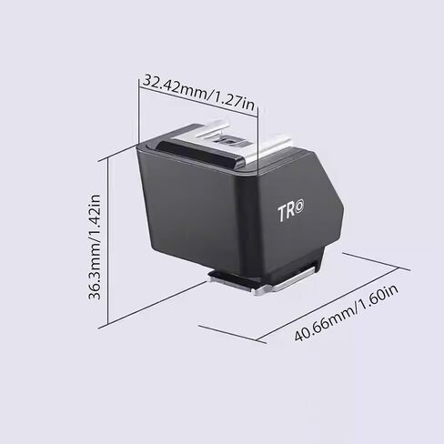 EBTOOLS TTL Hot Shoe Riser، محول ارتفاع الارتفاع 30 مم للفلاش مع تعديل الميل 0-90 درجة، فلاش تلقائي، متوافق مع ومضات IT20 IT22 IT30Pro أقل من 300 جرام in Saudi Arabia