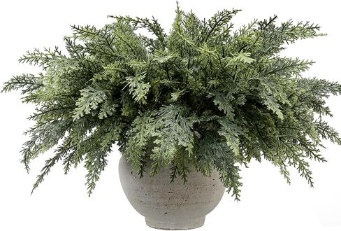 24PCS Christmas Pine Branches Decorations, Artificial Pine Branches with Red Berry Stems and Pinecones for Christmas Decorations Indoor in Saudi Arabia