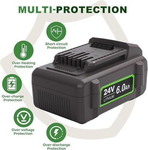 24V Battery for Flex Tools: 6Ah 24 Volt Lithium Battery Replacement for Flex Power Tool Lithium-ion FX0111 FX0121 FX0221 FX0311 FX0331 FX0341 in Kuwait