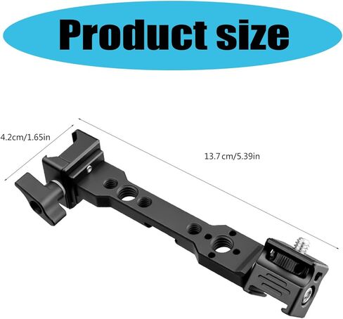 Camera Extension Arm Cold Shoe Mount Bracket for Videography Accessories Easy Installation Extension Accessory in Saudi Arabia