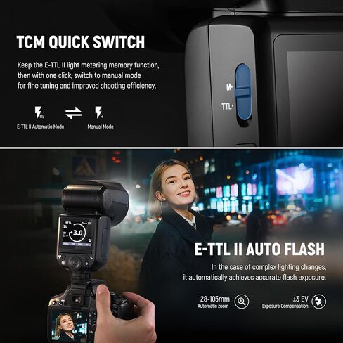 NEEWER Z2-C 2.4G TTL Round Head Flash Speedlite متوافق مع Canon + NS5P Diffuser 2 Pack (5.9 بوصة/15 سم مثمن، 6 بوصة × 5 بوصة مستطيلة) للرأس المستدير، Speedlite مع بطارية 3000 مللي أمبير في الساعة 600 فلاش طاقة كاملة in Saudi Arabia