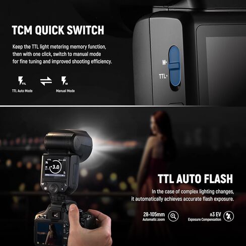فلاش NEEWER Z2-N 2.4G TTL برأس مستدير Speedlite لنيكون + مشغل فلاش لاسلكي QPRO-N TTL مطور، ضوء Speedlight مع بطارية 7.4 فولت/2600 مللي أمبير في الساعة 480 فلاش طاقة كاملة in Saudi Arabia
