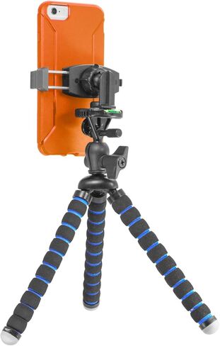 iBOLT Tripod miniPro XL حامل ثلاثي مرن 3 في 1 مقاس 11 بوصة للهواتف الذكية والكاميرات وGoPros - مع حامل للهواتف الذكية ومحول برغي الكاميرا ومحول GoPro in Kuwait