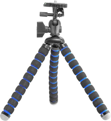 iBOLT Tripod miniPro XL حامل ثلاثي مرن 3 في 1 مقاس 11 بوصة للهواتف الذكية والكاميرات وGoPros - مع حامل للهواتف الذكية ومحول برغي الكاميرا ومحول GoPro in Kuwait