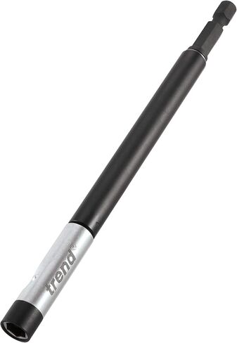 Trend Snappy 150mm Magnetic Bit Holder with Micro Diameter & One Touch Bit Retention, SNAP/BH/OT/A, Silver in Saudi Arabia