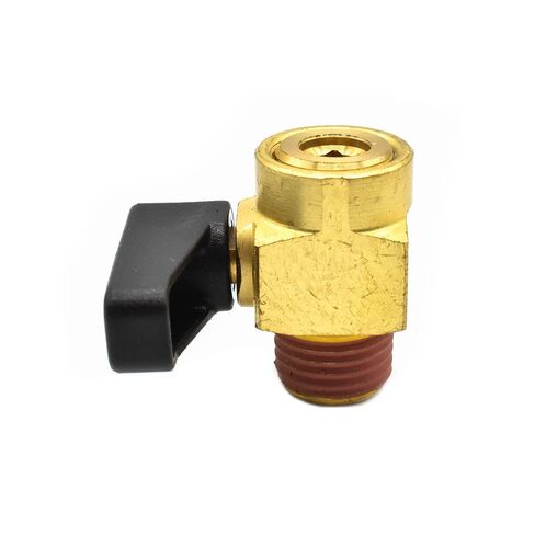 Interstate Pneumatics VP40B Assembly 1/4" MPT Ball Drain Valve - Brass in Saudi Arabia