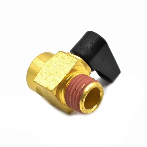 Interstate Pneumatics VP40B Assembly 1/4" MPT Ball Drain Valve - Brass in Saudi Arabia
